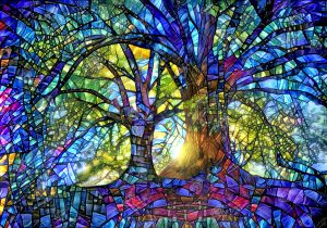 Stained Glass Trees